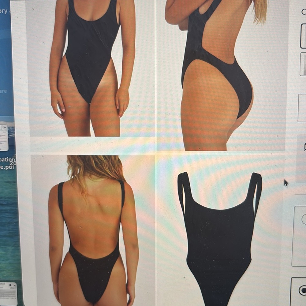 Black One-Piece Swimsuit